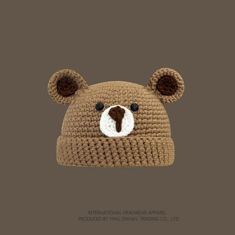 Ruffian Baby Monster Shrek Knitted Pullover Autumn and Winter Devil Long Braid Cartoon Handmade Wool Hat Tide
