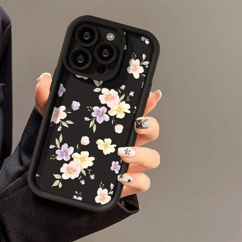 Colored Small Flowers for iPhone17PorMax Mobile Phone Case 17 Apple 16 Matte 14/15 Foreign Trade Factory