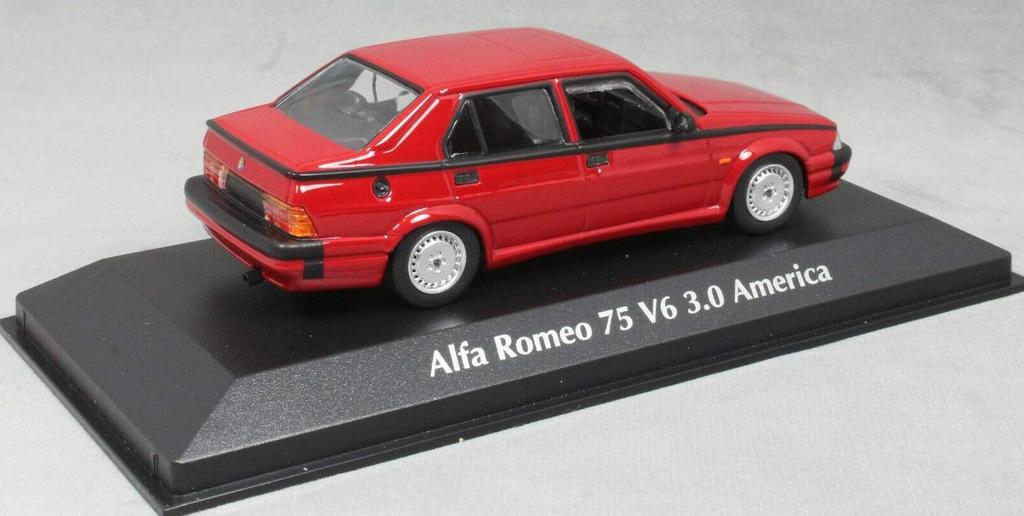 Maxi Champs Alfa Romeo 75 V6 America 1987 Red 1/43