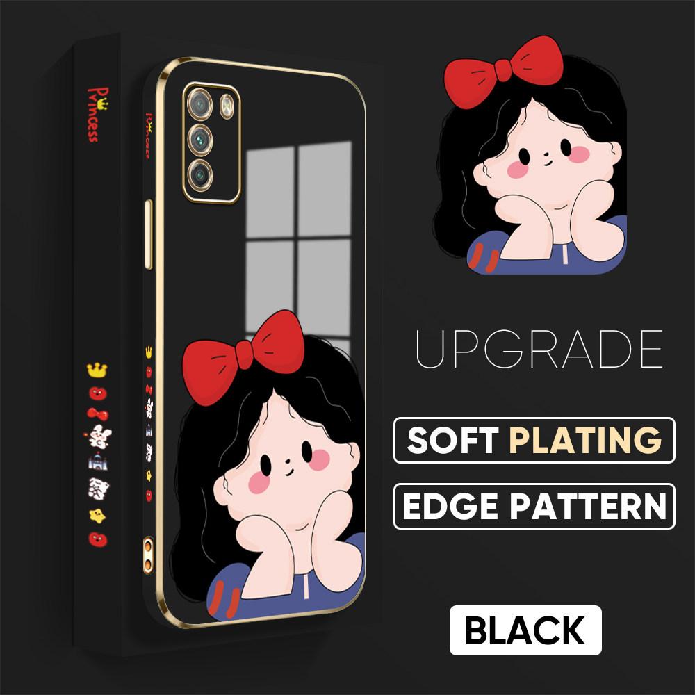 Colorful Printing Patterns Square Edge Pattern Casing Plated Phone Shell Luxury Plating Soft Phone Case for Huawei Honor Xiaomi Redmi