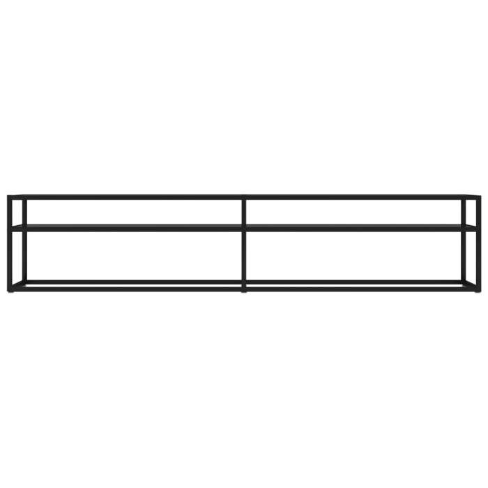 VidaXL TV Stand Black 200x40x40.5 Cm Tempered Glass 331727