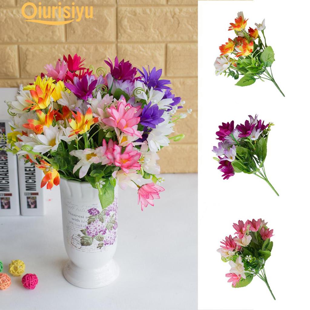 1Pc Lifelike Artificial Chrysanthemum Flower Indoor uygun fiyatlı satın