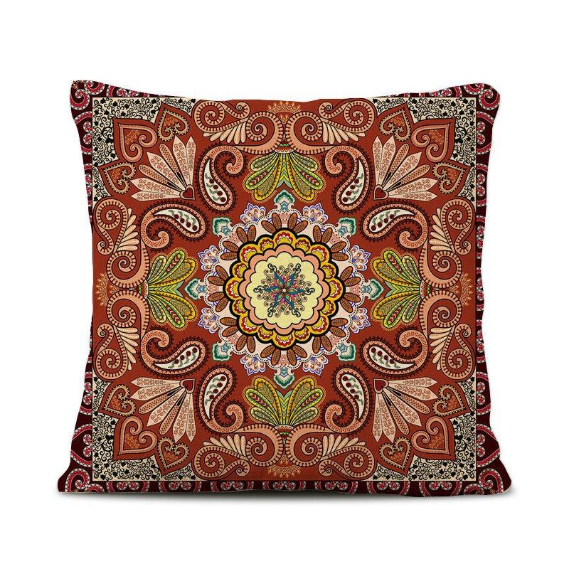 Retro Persian Style Turkish Waist Pillow, Luxury Ethnic Palace Style B&B Hotel Model Room Decoration Sofa Pillow