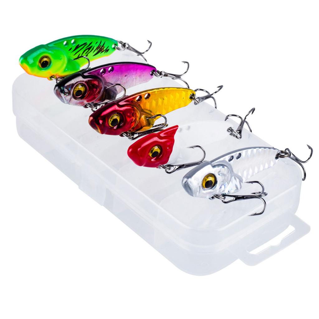 5Pcs Metal Jig Spoon Lure Spoon Spinner Balancers Fishing Lure Hard Baits Artificial Baits Spoon Lures Fishing Accessory