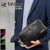 Second Bag with Double Zipper and Handle X [Foundation] Men's 2-Way [IS-3150] (Black Beige)
