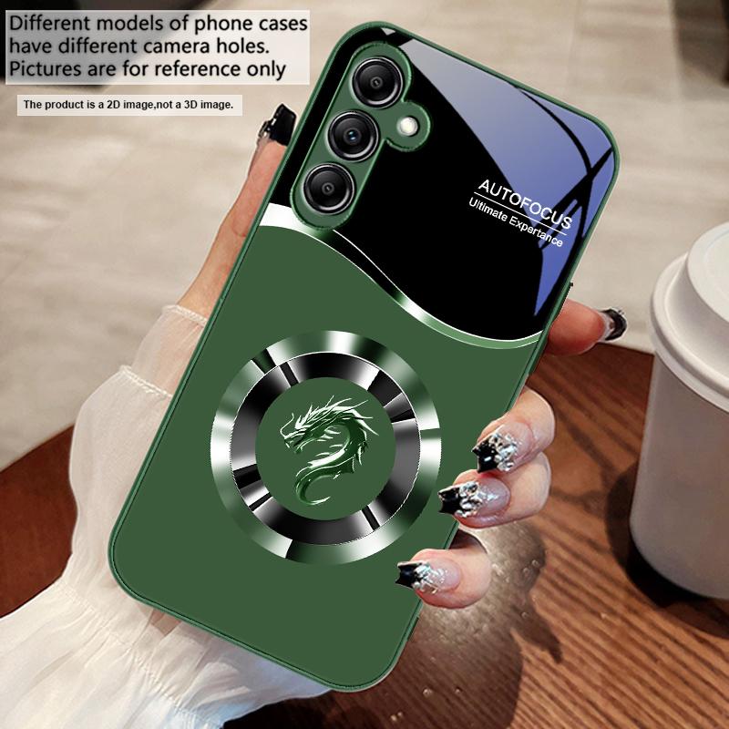 Circle New Dragon Head For Samsung A 73 72 71 A70 56 55 54 A53 52 A51 A50 42 A35 A34 33 32 31 26 25 24 23 22 30 glass phone case