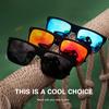1/3 Pezzi Occhiali da Sole Polarizzati per Uomo Donna Guida Sport Escursionismo Occhiali da Sole Montatura Quadrata Classica Protezione UV400