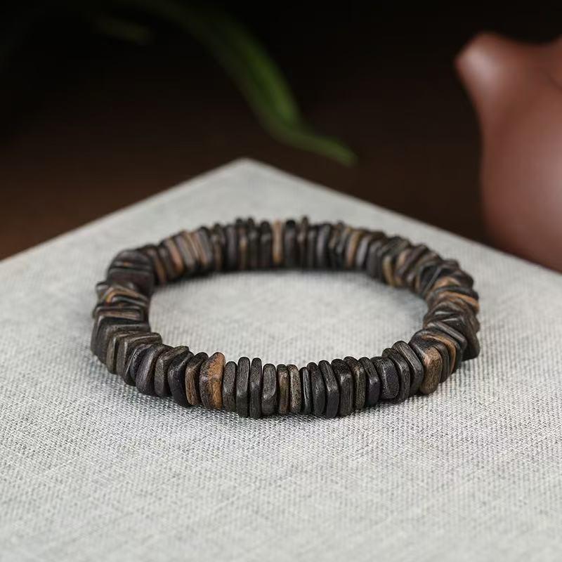 Daraga Sinking Grade Agarwood Irregular Beads Bracelet with Scent - Wenwan Buddhist Scenic Beads