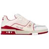 Louis Vuitton Lv Trainer Sneakers 'White Red Grey' 1ABFBI