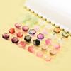 50pcs/bag 7X12mm Colorful Bellflower Lampwork Beads Caps Glass Spacer Beads For Jewelry Making DIY Handmade Bracelets Hairpin
