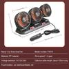 Car Fan 360° Adjustable 3 Head Air Fan Automotive Electric Fan USB/12V/24V Fan 2 Speeds Car Silent Fan For Home Desk Office Car Heat Shields 2