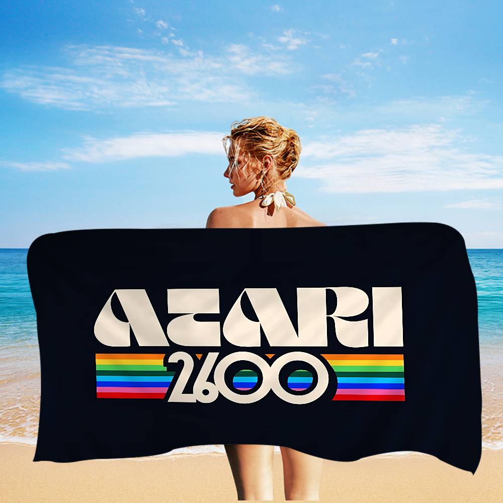 A-Atari Logo Microfiber Beach Towel Absorbent Quick dry Soft Yoga Swimming Resort Mountain Climbing Towel