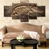 Modern Wall Art Painting On Canvas Decoration Posters 5 Panel Dinosaur Fossil Modular Picture Home  Living Room HD Print