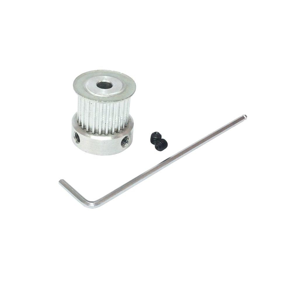 HTD3M Pulley 20 Teeth 8mm Bore Motor Belt Pulleys Timing Pulleys DIY fit for Width 15mm Timing Belt for CNC Laser Machine Engraving Machine Pack of