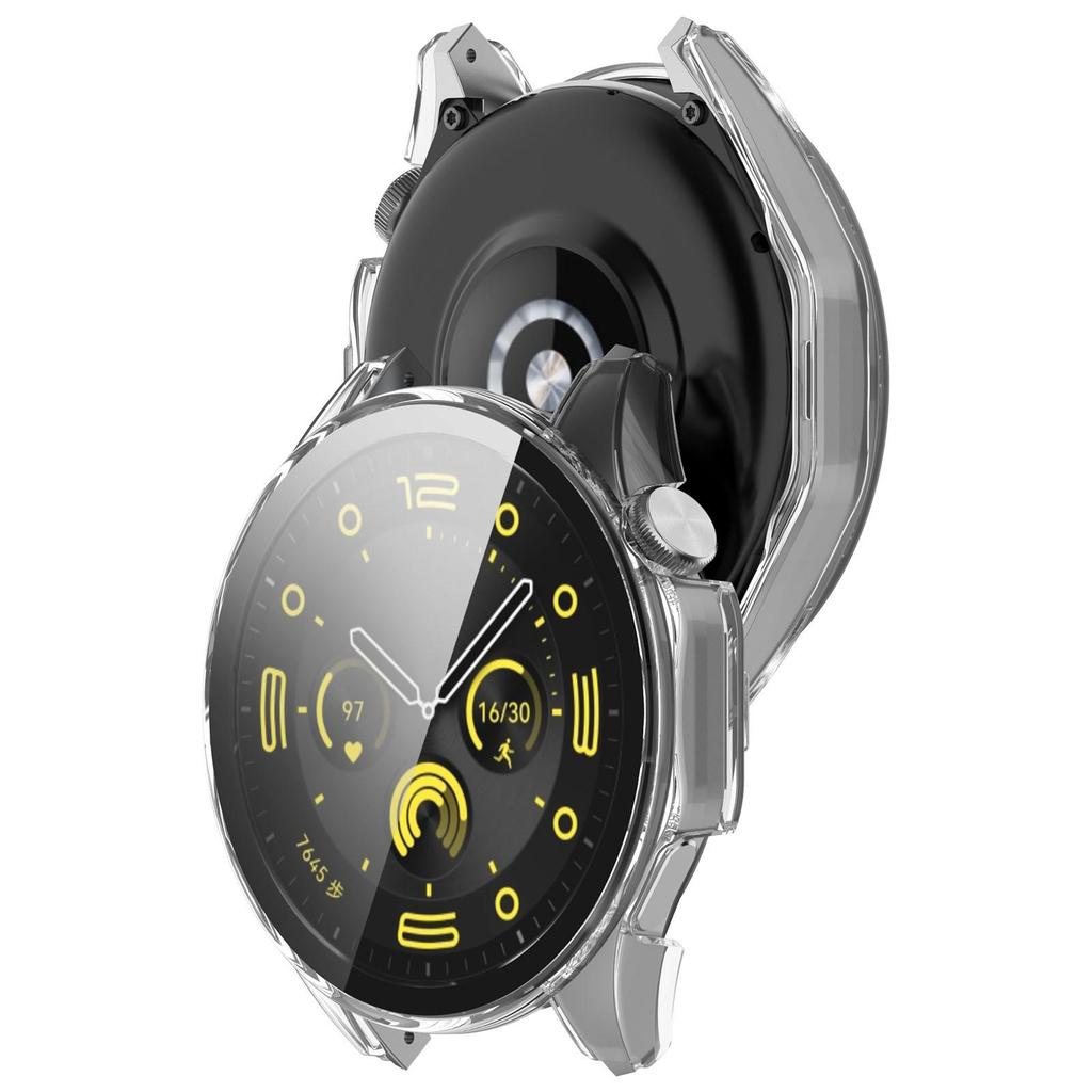 Hard PC Case Tempered Glass Screen Protector Protective Cover for Huawei Watch GT4 GT 4 41mm 46mm / GT3 42mm 46mm / Honor 4 Pro