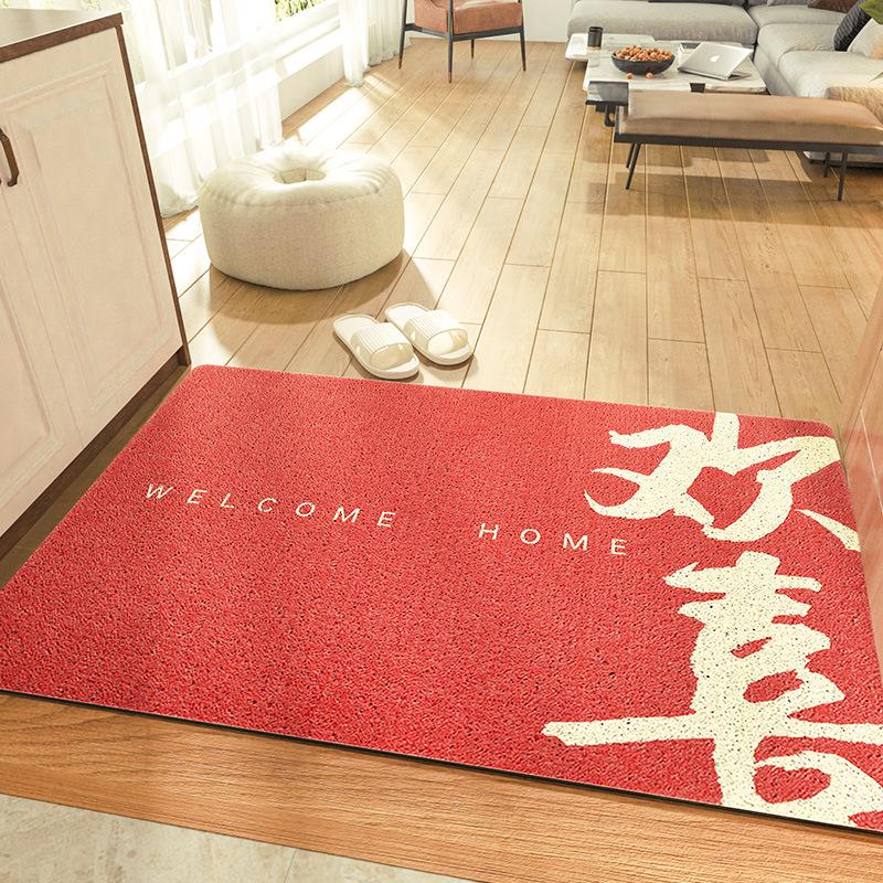 Chinese Home Wear-resistant Dust Entry Carpet Mat Home Festive Entry Balcony Door Mat Non-slip Pvc Mat