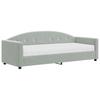 Vidaxl Sofa Z Materacem Do Spania, Jasnoszara, 80X200 Cm, Aksamit