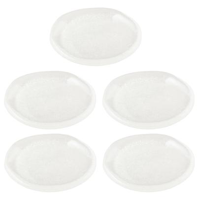 Toyo Sasaki Glass Louça Japonesa Redondo Feijão Conjunto de Feito em Redondo Lateral Pequeno Vidro YA40 Pratos, 5, Japão, Pratos, Pratos, Pratos, Pratos,
