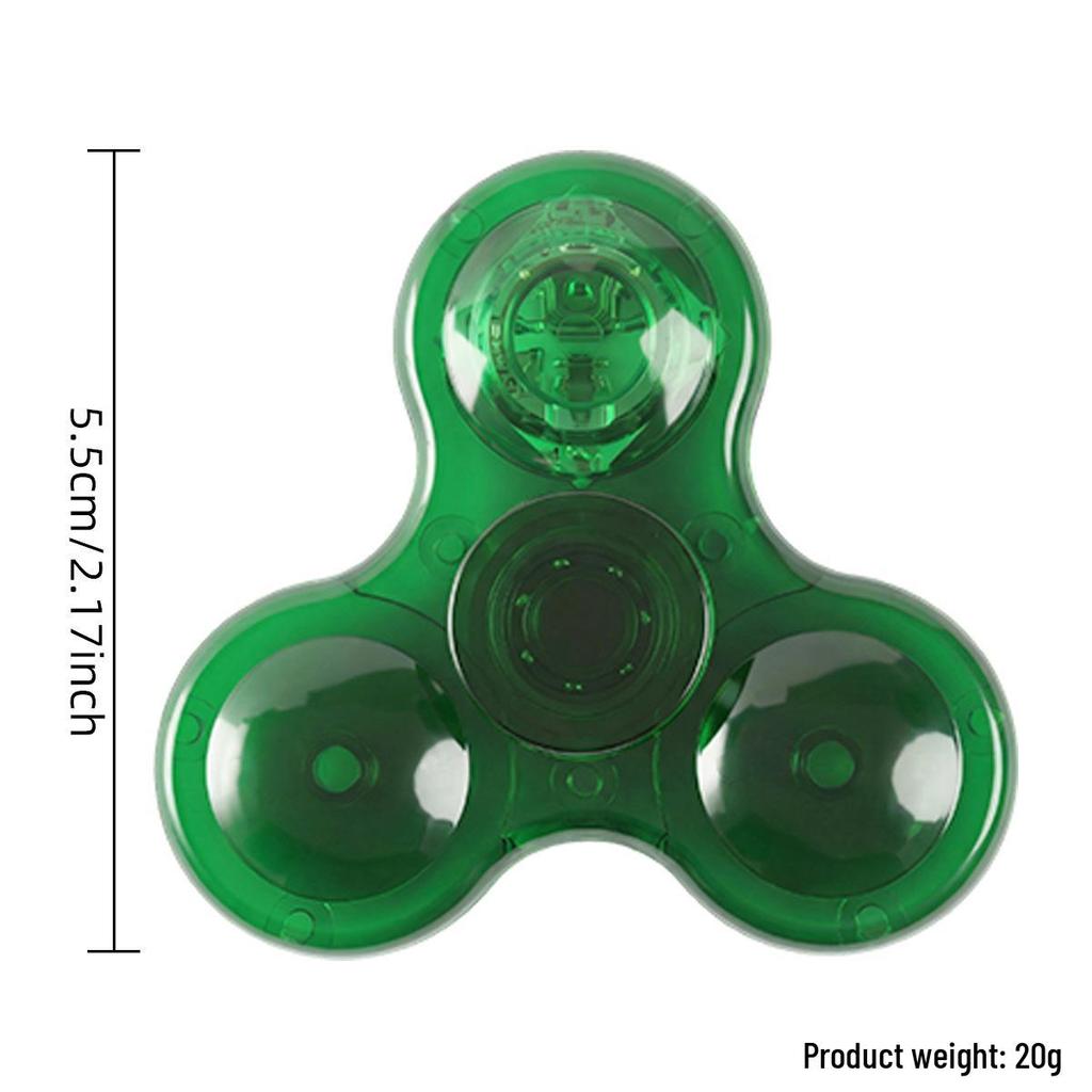 Three-Finger Light-Up Fingertip Gyroscope EDC Decompression Toy for Kids