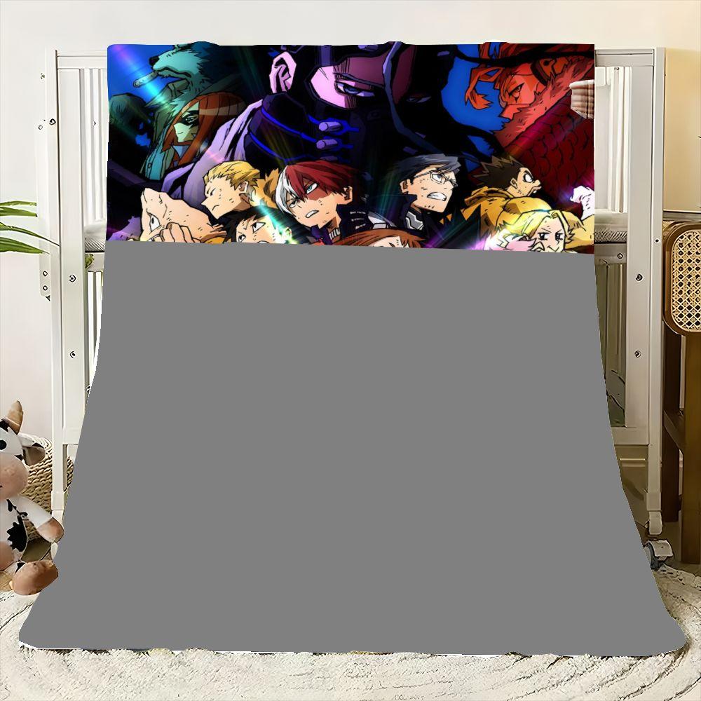 My Hero Academia: Heroes Rising Fleece Blanket – Soft and Cozy Throw for Anime Lovers, Featuring Izuku Midoriya and Katsuki Baku