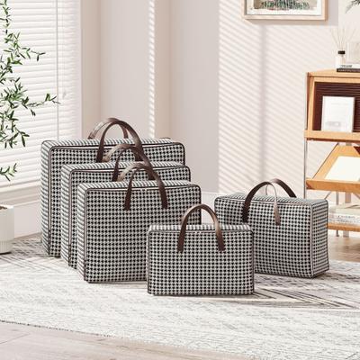Portable Quilt Bag Storage Organizer Large Capacity 25kg Load-capacity Reinforced Handles