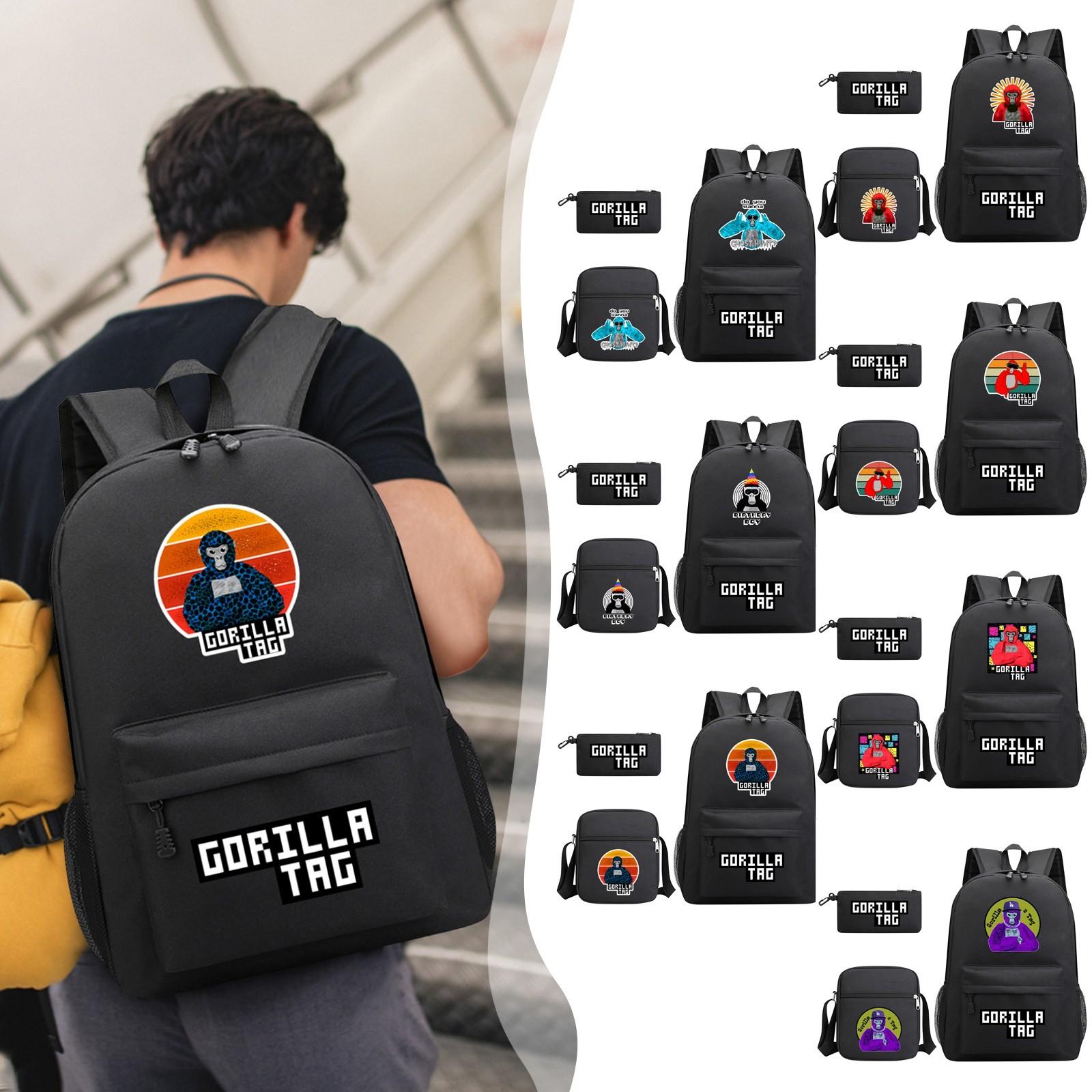 

Набор из трех предметов: школьные сумки для студентов мужского и женского пола, пенал для кампуса, холщовые сумки, рюкзак большой вместимости