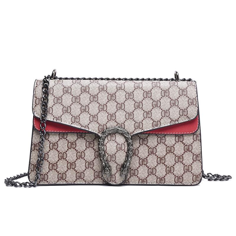 2023 Trendige Crossbody-Ketten-Tasche: Retro Dionysus Print Mini Umhängetasche für Damen