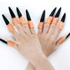 Witch Fingers Nails Halloween Costume Props Fake Witch Nose for Party Club