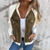 Women Casual Travel Vacation Oversized Long Sleeve Jacket Zip Up Cowboy Casual Outfits Coat