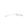 Excellent accessoire de cheveux CELINE Pince à cheveux logo Triomphe Argent Femme Occasion