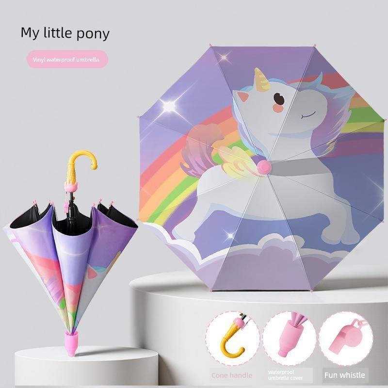 Children's Umbrella, Waterproof Cover for Kindergarten and Primary School Students, Safety Automatic Umbrella, Cute Cartoon for Boys and Girls