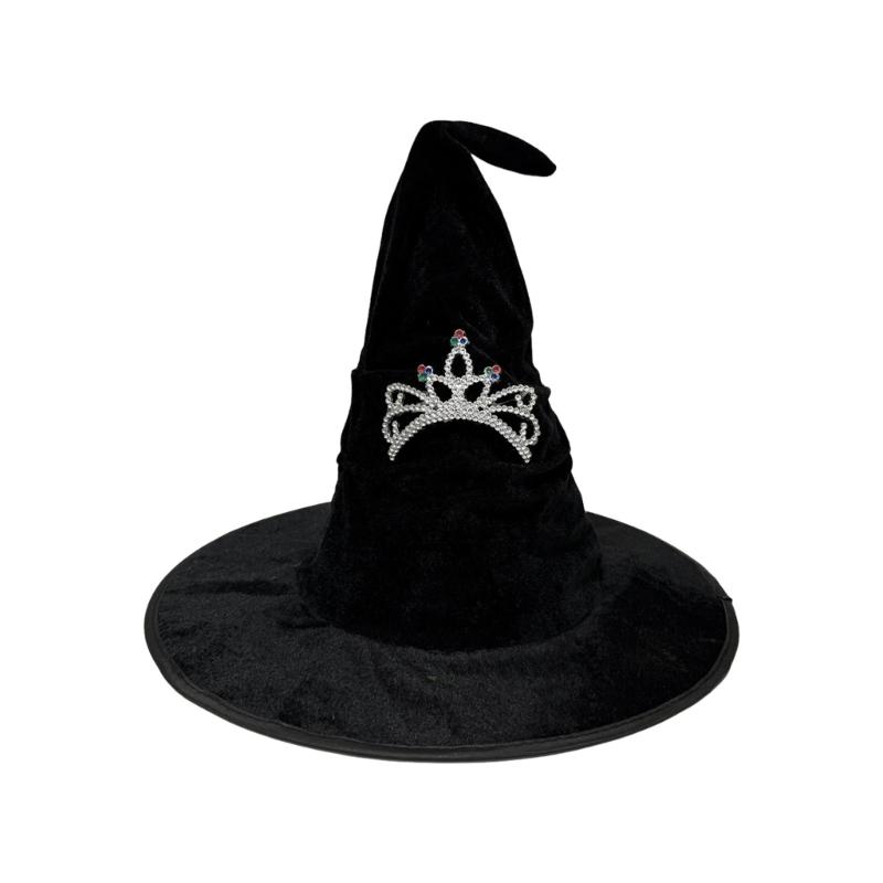 1Pc Halloween Wizard Hat Funny Witch Hat Witch Caps Wizard Costume Accessories for Carnivals Masquerades Party Cosplay