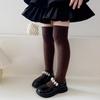 Stylish Children's Knee High Socks Soft and Breathable Above Knee Stockings Solid Non Slip Thickened Bottom Warm Socks