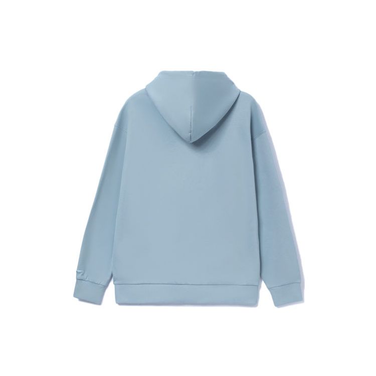 Li Ning Sports Lifestyle Serie Logo Bestickter Lockerer Hoodie Unisex Hoodies William-Blau AWDT583-4