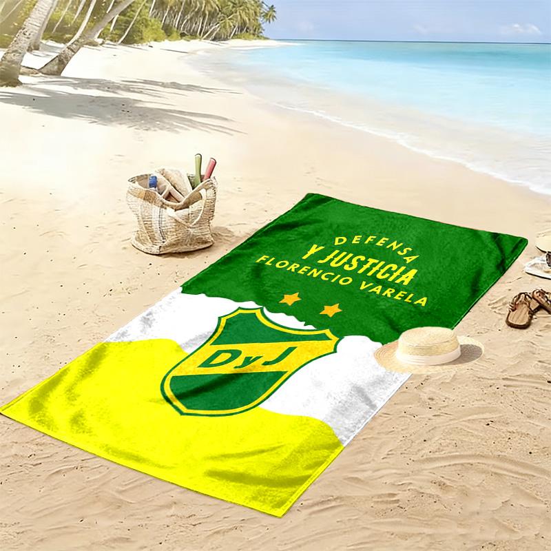 Defensa y Justicia Print Beach Towel, Large Soft Quick Dry Towel for Beach Camping Swimming