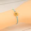 2Pcs Braided Bracelets, Adjustable Drawstring Design Friendship Bracelets, Chrysanthemum Pendant Friendship Wristbands for Versatile Daily Wear