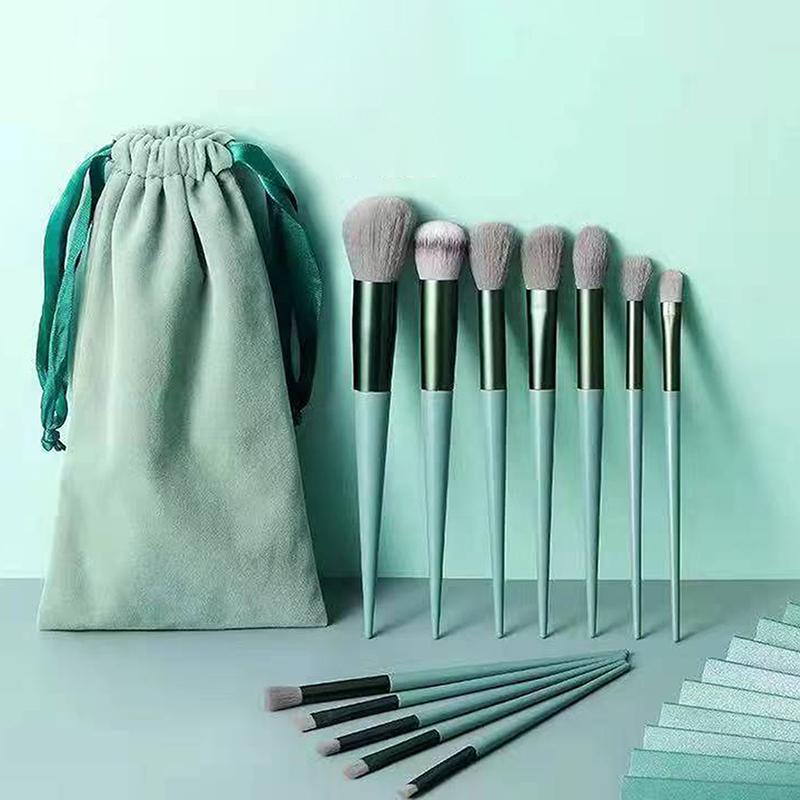 8/13Pcsmakeup Brush Set Fluffy Professiona Cosmetic Foundation Powder Eyeshadow Kabuki Blending Make Up Brush Beauty Tool Makeup