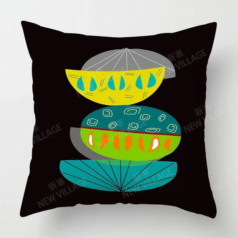 Nordic Fall Home Decor Autumn Throw Pillow Case Sofa Cushion Cover Modern   X   X Geometry