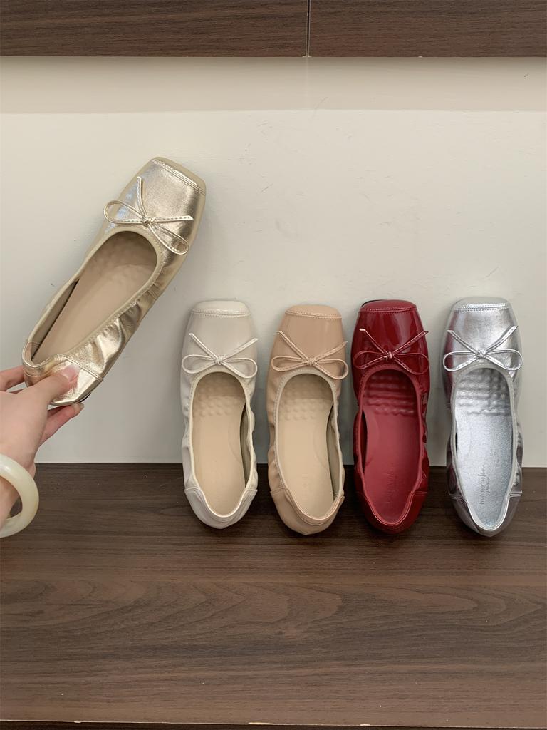 Butterfly Knot Girls Flat Driving Shoes Casual Women Loafers Moccasins Designer Slip On Boat Shoes Dancing Shoes Chaussure Homme