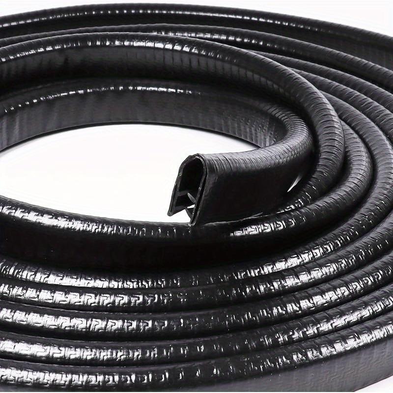 10M/32.8FT Edge Decorative Rubber U-Shaped Channel Strip with Metal Door Edge Protector Car Door Seal