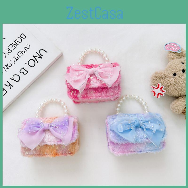 Stylish And Elegant Mini Pearl Bag For Girls In Vibrant Colors With Charming Bow Details