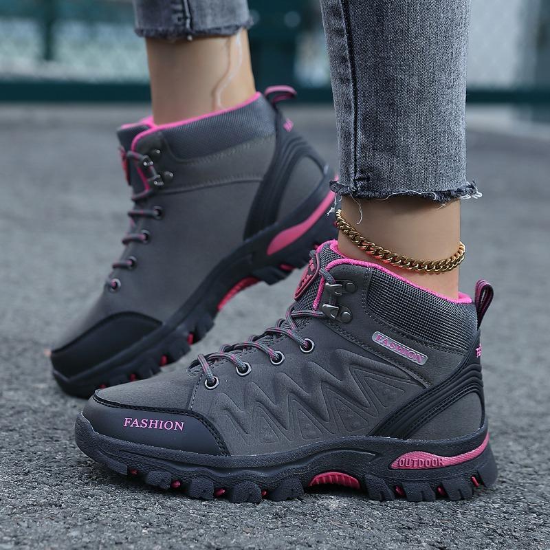 Wasserdichte Outdoor-Schuhe Damen rutschfeste Regenschuhe Herbst und Winter Outdoor High-Top Schuhe atmungsaktive Wanderschuhe