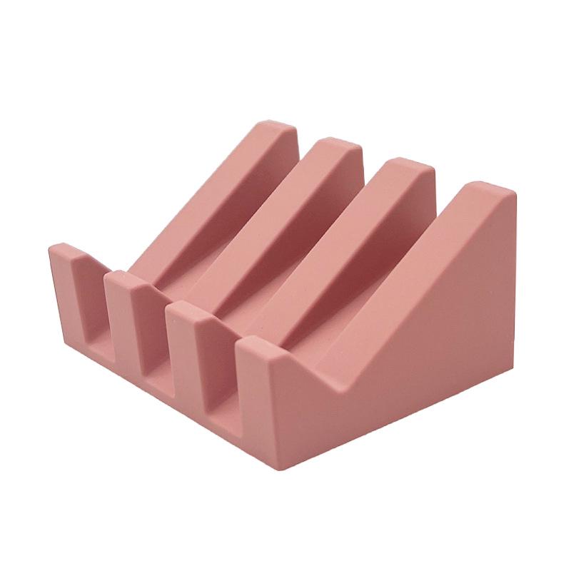 Silicone Soap Holder: Creative, Non-slip, Washable Draining Pad for Household Use