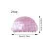 Bofeiya Summer Candy Color PVC Semicircle Hair Clip - Small Fresh Shark Clip for Stylish Updos
