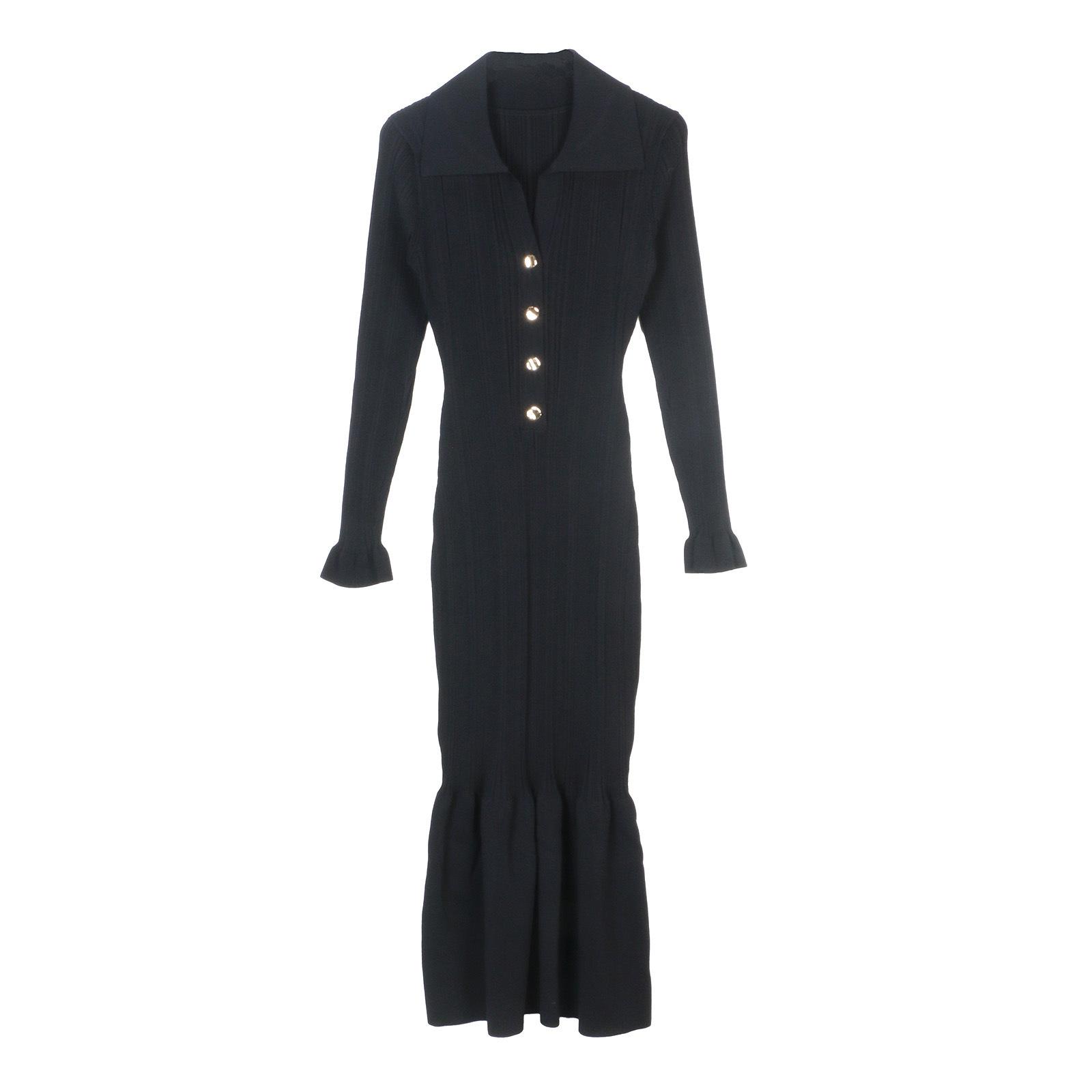 

Zoya French Socialite Style Knitted Fishtail Dress - Elegant, Slimming, New Autumn/Spring Collection Small