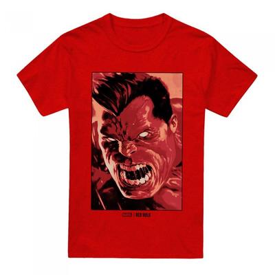 Marvel Unisex Adult Red Hulk Roar T-Shirt