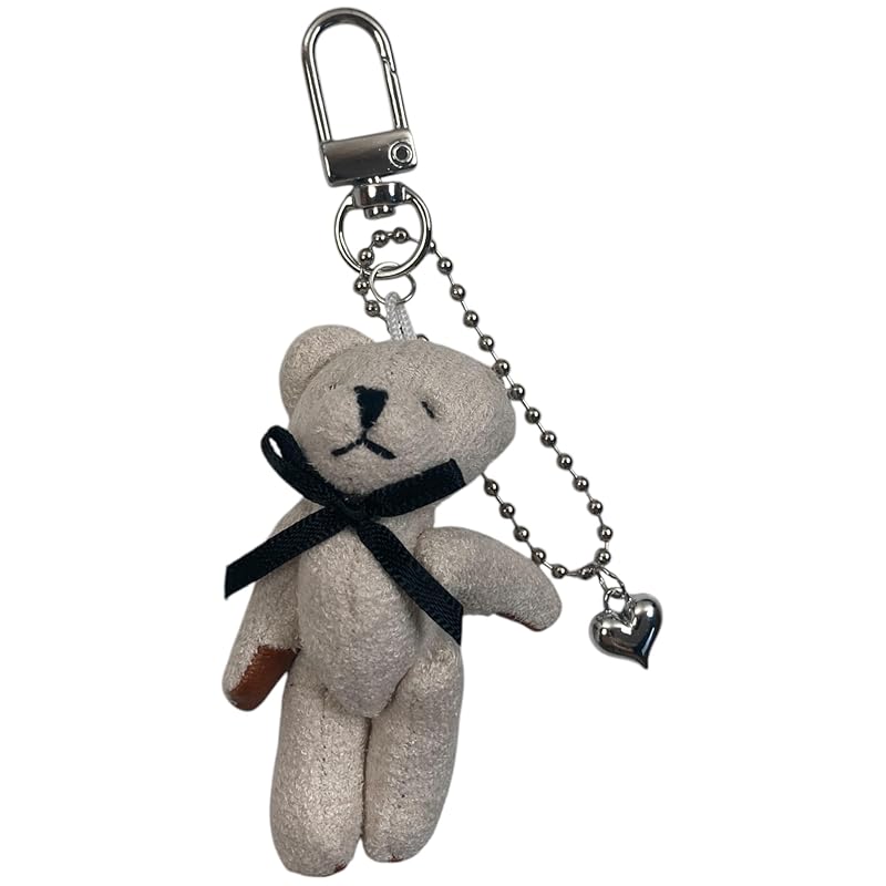 

[grandslamEX] Bear stuffed toy key ring accessories South Korea charm key ring bag charm wallet Smartphone custom cute Fashionable ladies adult girls