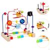 Wooden Bead Maze Toy Colorful Roller Coaster Grasping Ability Develop Math Skills Boys Girls Fine