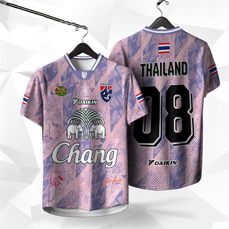 Thailandia Elefante Chang Stampa 3D T-shirt Estiva a Maniche Corte Streetwear Uomo Alta Qualità Top da Uomo e da Donna