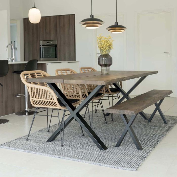 Sessel - HOUSE NORDIC - TRIESTE - Polyrattan - Außenbereich - 4er-Set